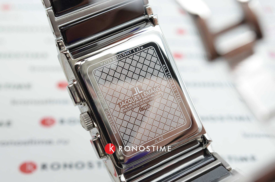 Часы Jacques Lemans 1-1900A — мужские, сталь с ip покрытием + керамика