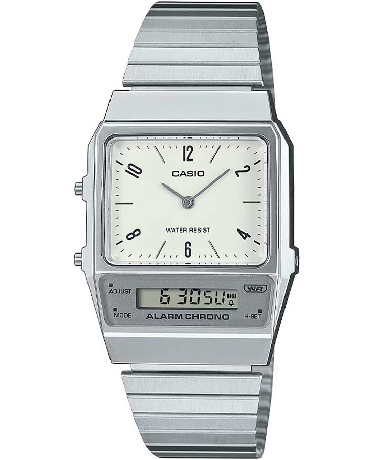 Часы Casio Vintage AQ-800E-7A2DF (AQ-800E-7A2) — женские, белый