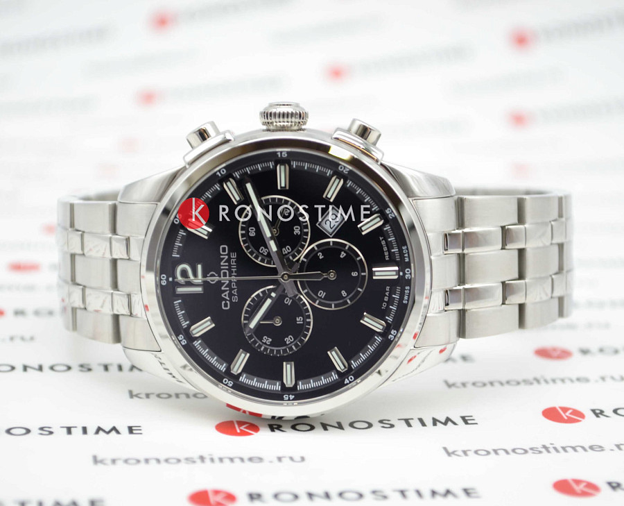 Часы Candino Chronograph C4744/6 — сталь металл, Швейцария