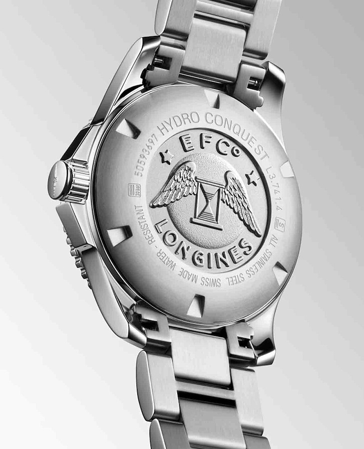 Часы Longines HydroConquest L3.741.4.56.6 — металл сталь, Швейцария