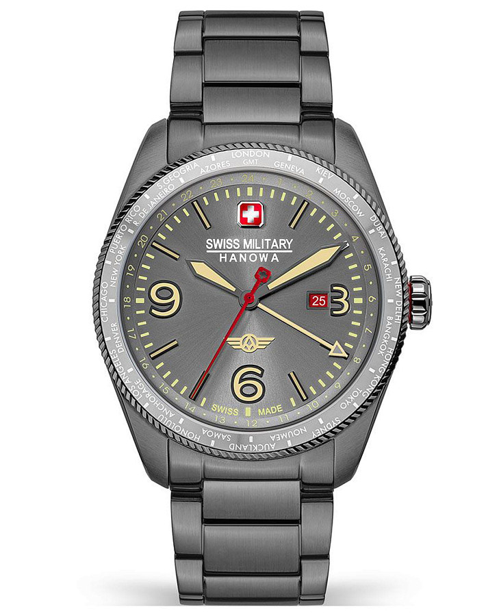 Часы Swiss Military Hanowa SMWGH2100940 — мужские, черный