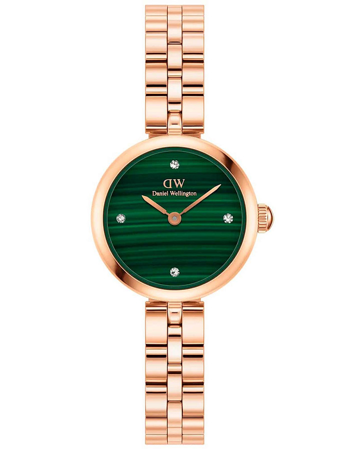 Часы Daniel Wellington Elan Lumine Malachite Rose Gold DW00100721 — женские, зеленый