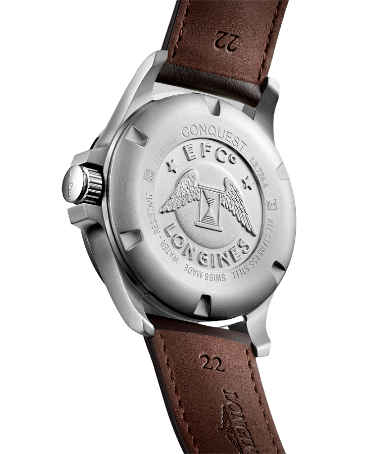 Часы Longines Conquest V.H.P. L3.726.4.76.5 — кварцевые, металл сталь