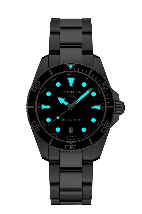 Часы Certina DS Action C048.410.11.091.00 — бирюзовый, металл сталь