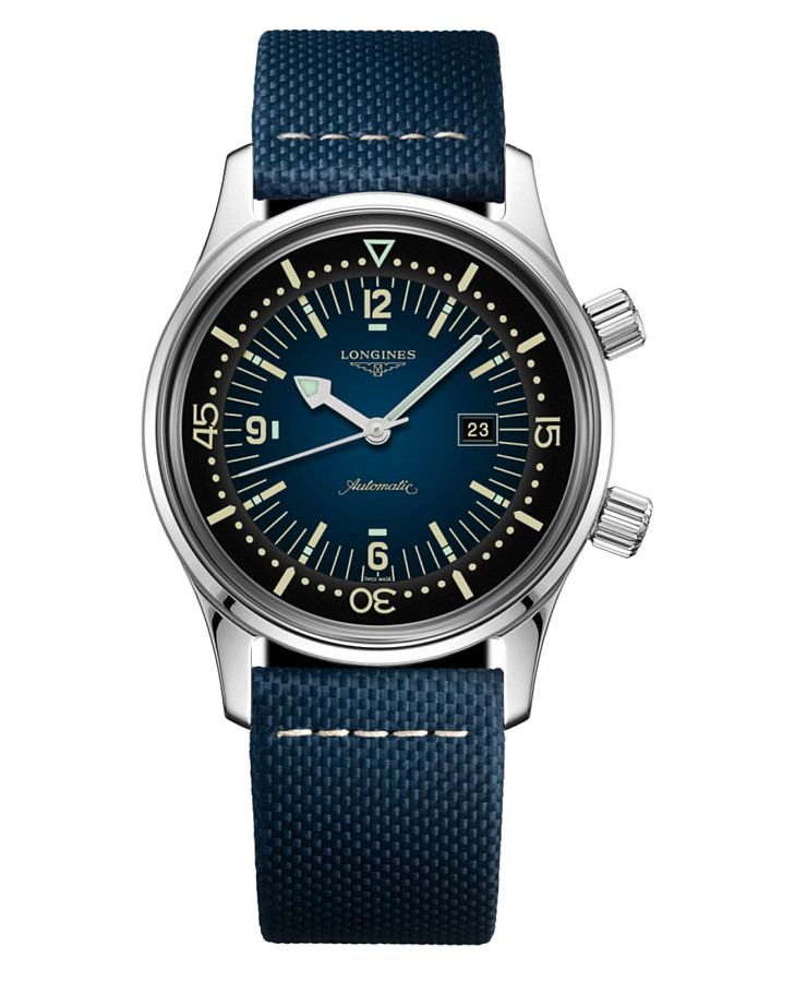 Часы Longines Legend Diver L3.374.4.90.2 — мужские, синий