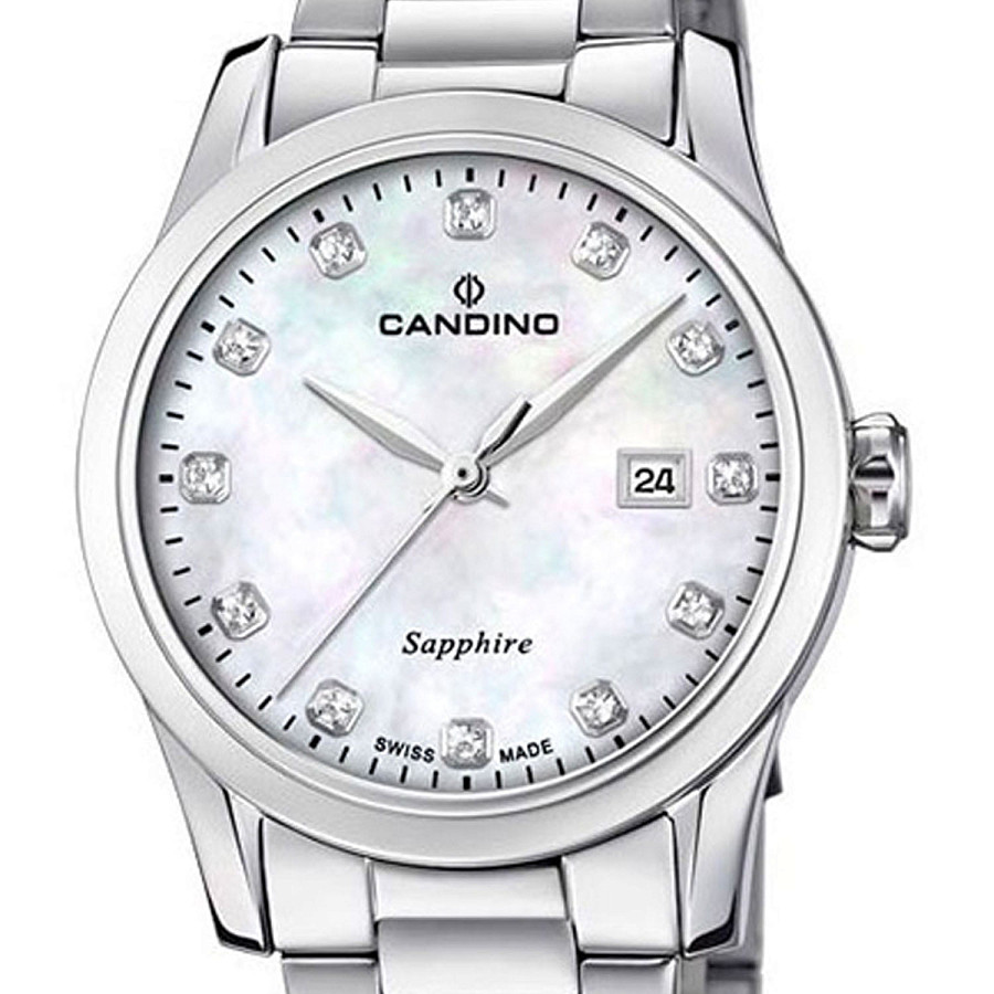 Часы Candino Elegance C4738/1 — кварцевые, металл сталь