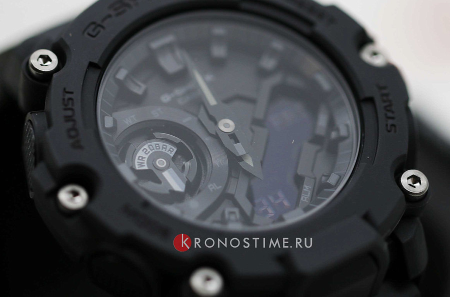 Часы Casio G-Shock GA-2200BB-1ADR (GA-2200BB-1AER) — мужские, черный