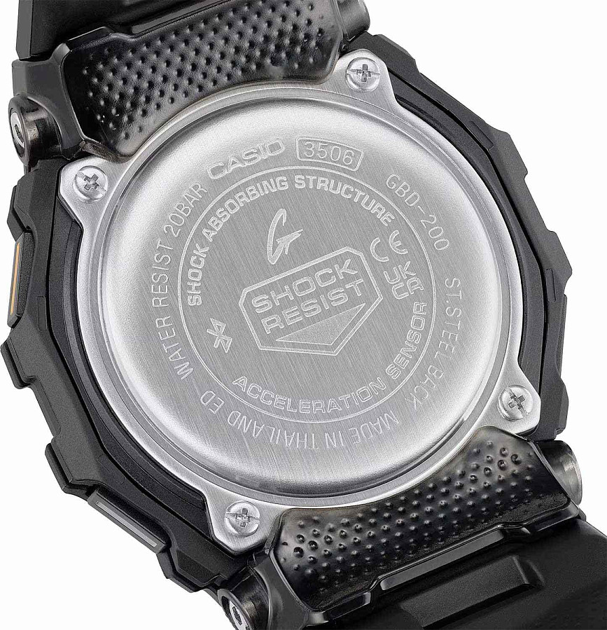 Часы Casio G-Shock GBD-200-1A1 — кварцевые, пластик