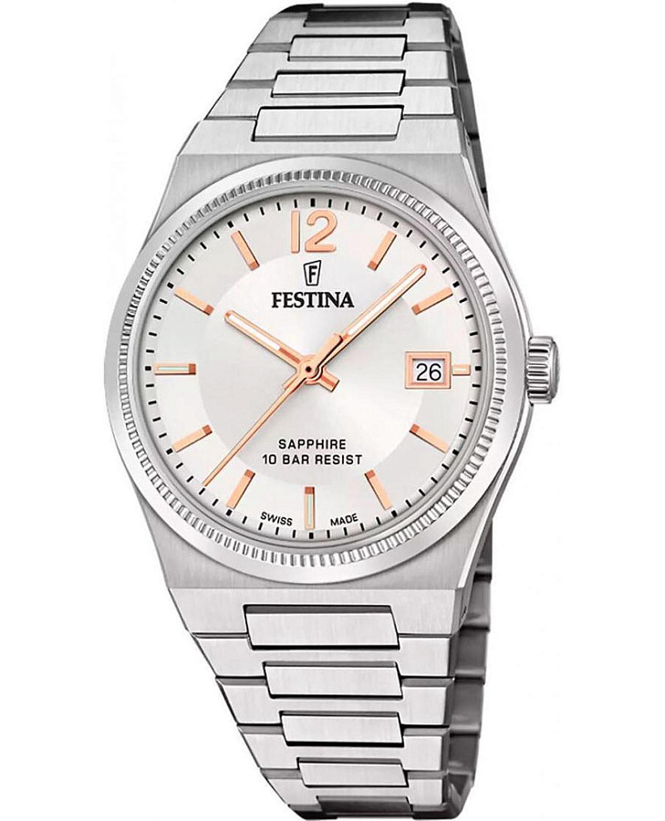 Часы Festina Classics F20035/2 — женские, серебристый