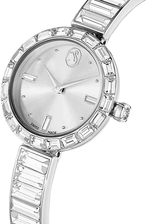 Часы Swarovski Matrix Bangle 5677487 — кварцевые, металл сталь