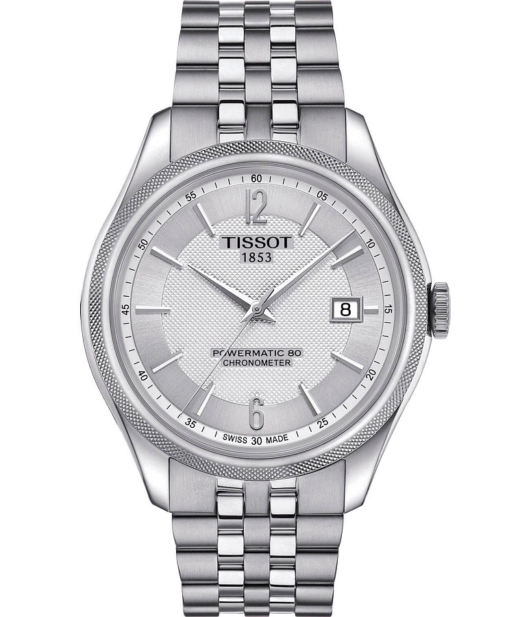 Часы Tissot Ballade Powermatic 80 COSC T108.408.11.037.00 — мужские, серебристый
