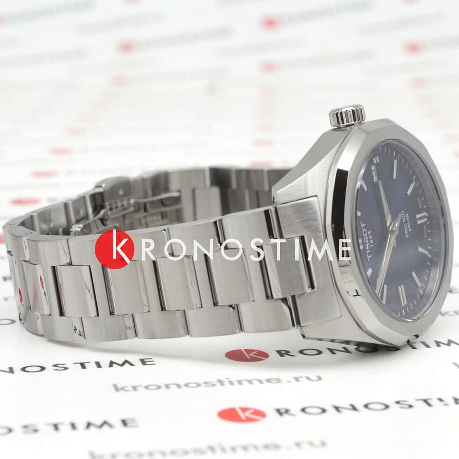 Часы Tissot PRC 100 Solar Quartz 34mm T151.822.11.041.00 — металл сталь, Швейцария