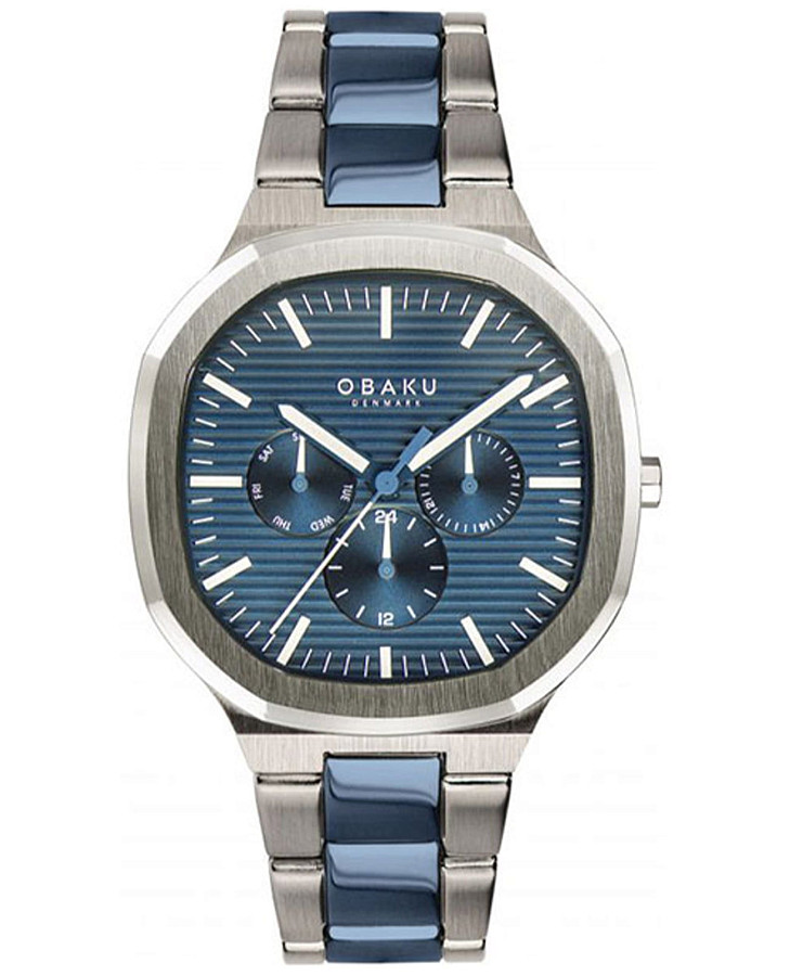 Часы Obaku Oktant V275GMCLSK — мужские, синий