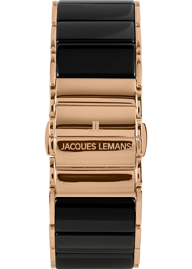 Часы Jacques Lemans Dublin 1-1941B — мужские, сталь + pvd + керамика