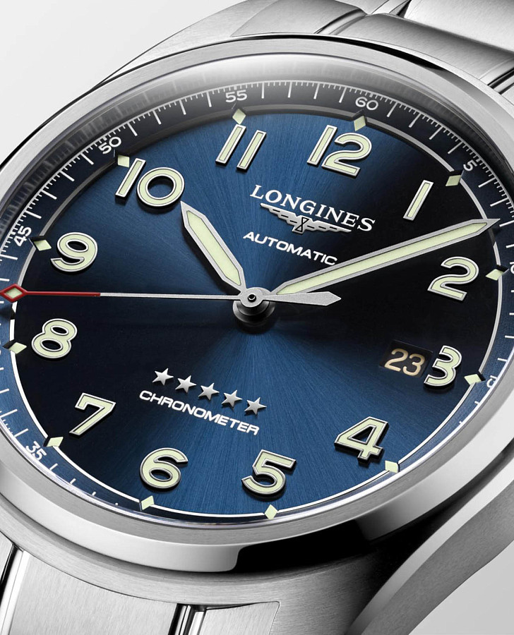 Часы Longines Spirit L3.811.4.93.6 — синий, механические