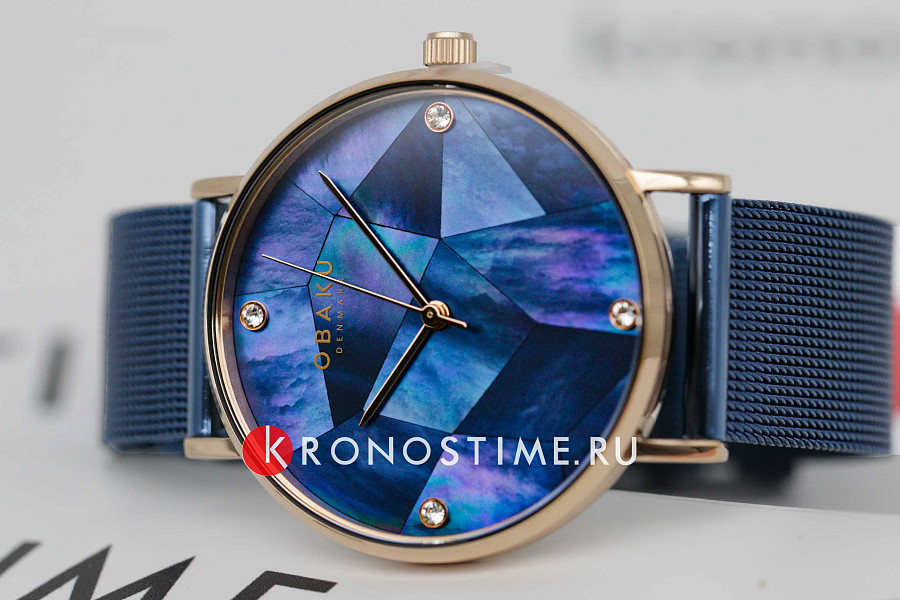 Часы Obaku Mesh V268LXVLML — металл сталь, Дания