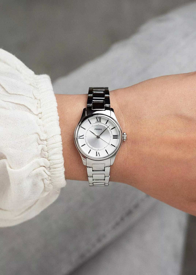 Часы Fossil Gilmore ES5419 — серебристый, металл сталь