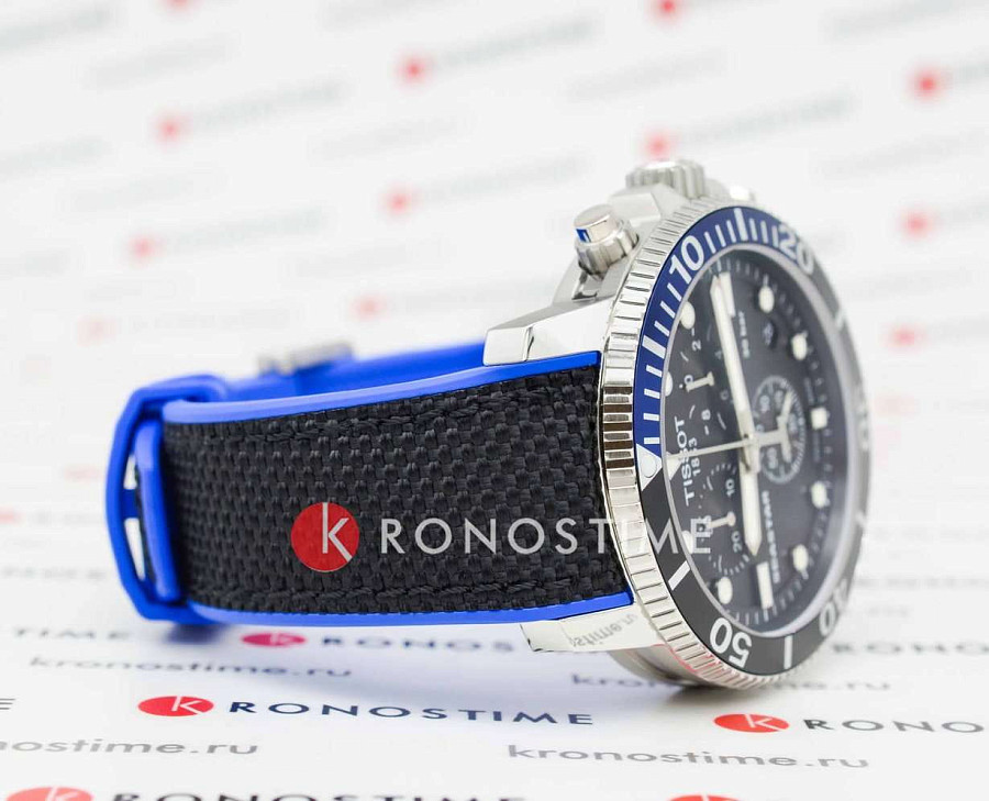 Часы Tissot Seastar 1000 Chronograph T120.417.17.051.03 — тканевый, мужские