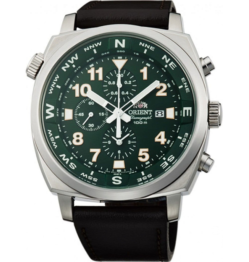 Часы Orient TT17004F (FTT17004F) — мужские, зеленый