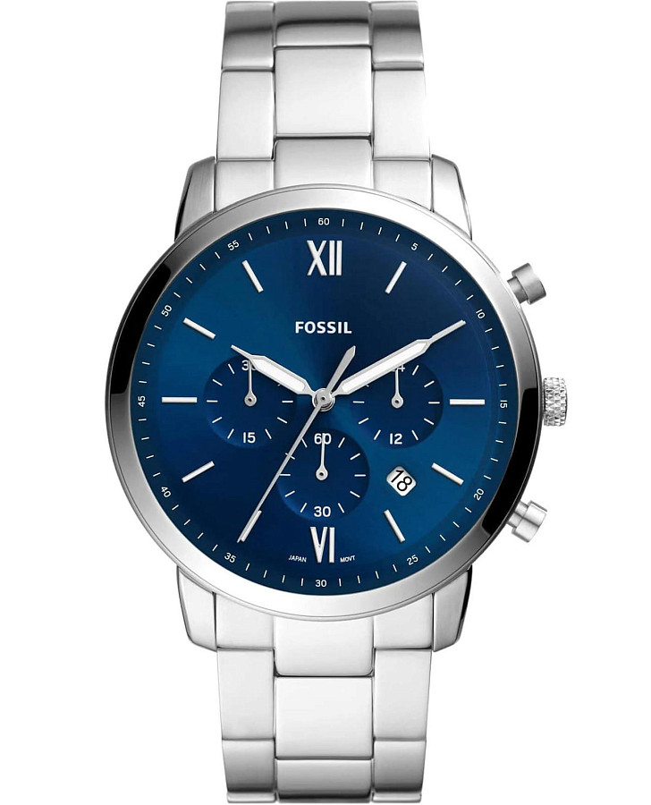 Часы Fossil FB-02 FS5792 — мужские, синий