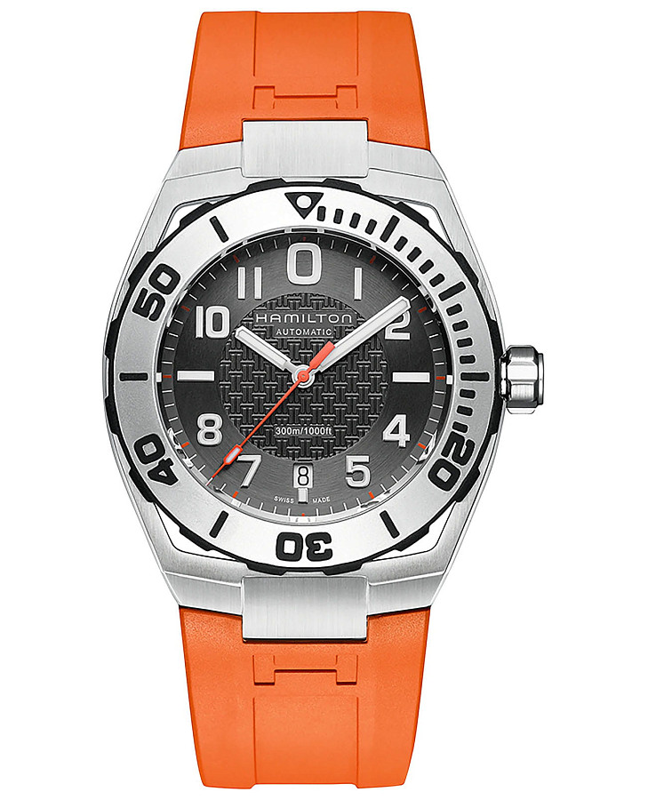 Часы Hamilton Khaki Navy Sub Auto H78615985 — мужские, черный