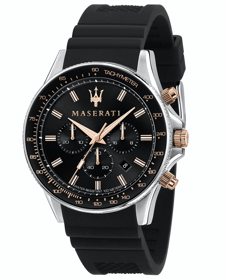 Часы Maserati Sfida Chrono R8871640002 — мужские, черный