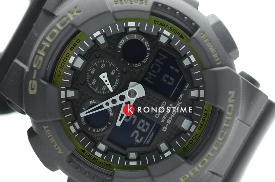 Часы Casio G-Shock GA-100L-1A — пластик, Япония