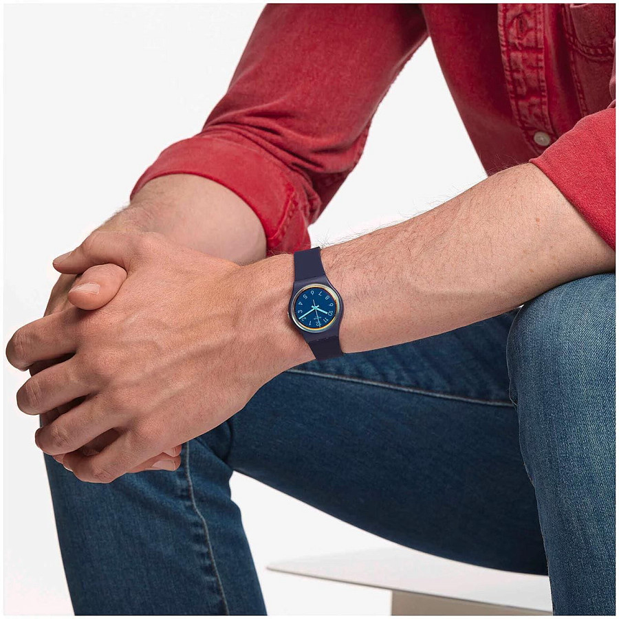Часы Swatch Gent Biosourced Standard SO28N110 — пластик, Швейцария