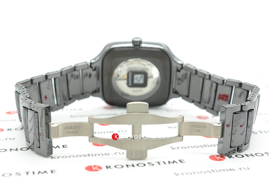 Часы Rado True Square Automatic Open Heart R27086162 — керамика, высокотехнологичная керамика + титан