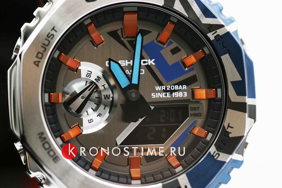 Часы Casio G-Shock GM-2100SS-1A — мужские, оранжевый