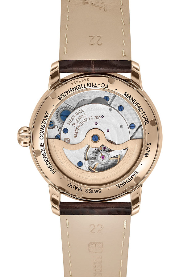 Часы Frederique Constant Classic Moonphase Manufacture FC-712MS4H4 — сталь металл, Швейцария