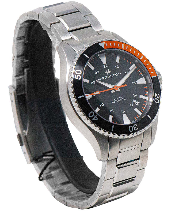 Часы Hamilton Khaki Navy Scuba Auto H82305131 — механические, металл сталь