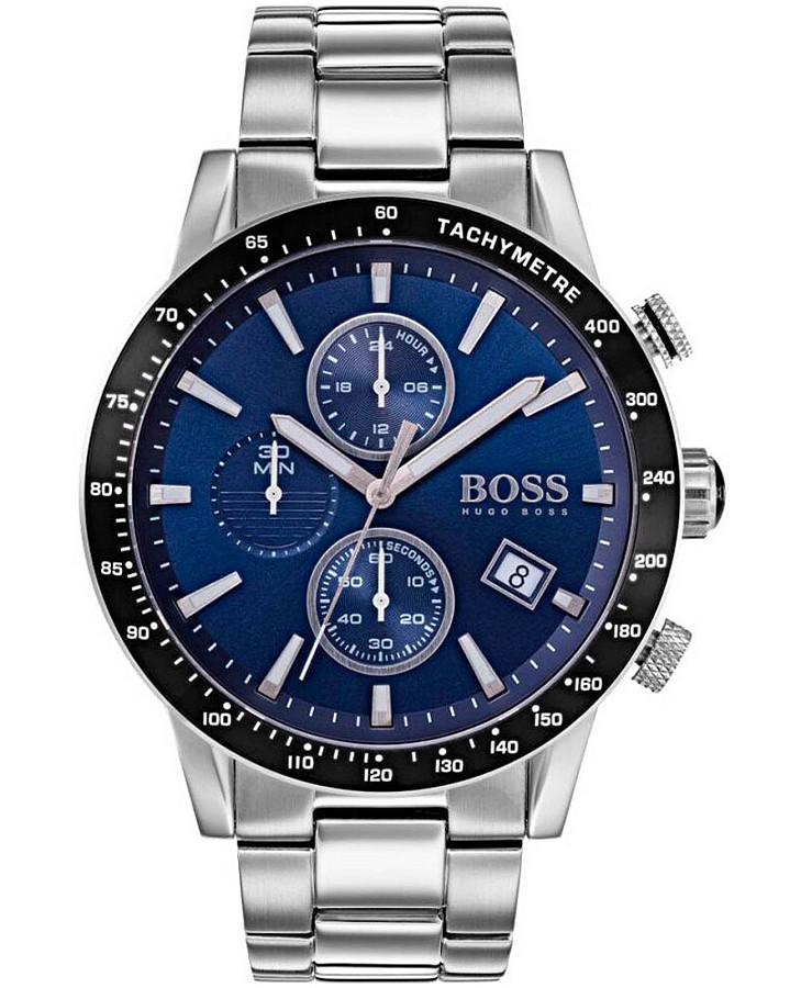 Часы Hugo Boss Rafale Blue HB1513510 — мужские, серебристый