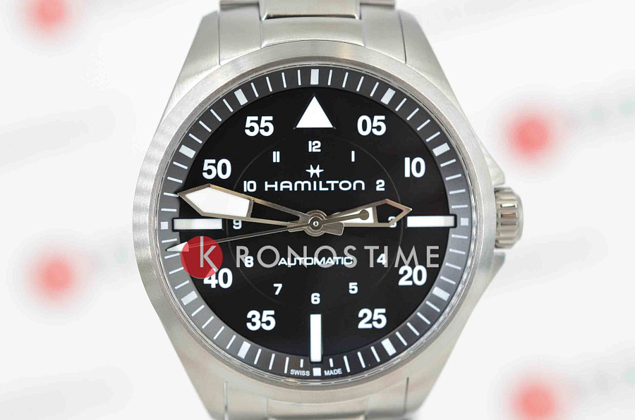 Часы Hamilton Khaki Aviation Pilot Auto H76305130 — механические, сталь