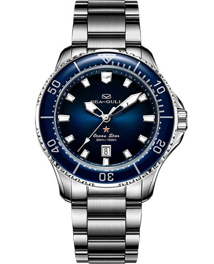 Часы Seagull Ocean Star PRO 816.32.1213 — мужские, синий