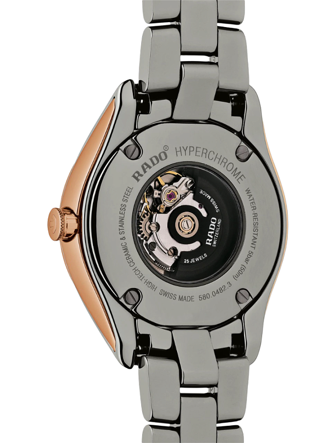 Часы Rado Hyperchrome Automatic Diamonds R32523722 — механические, керамика сталь металл