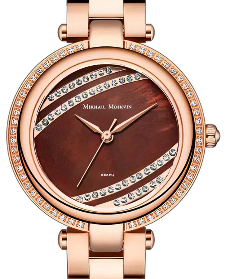 Часы Михаил Москвин Elegance 1351S8B9 — кварцевые, сталь металл