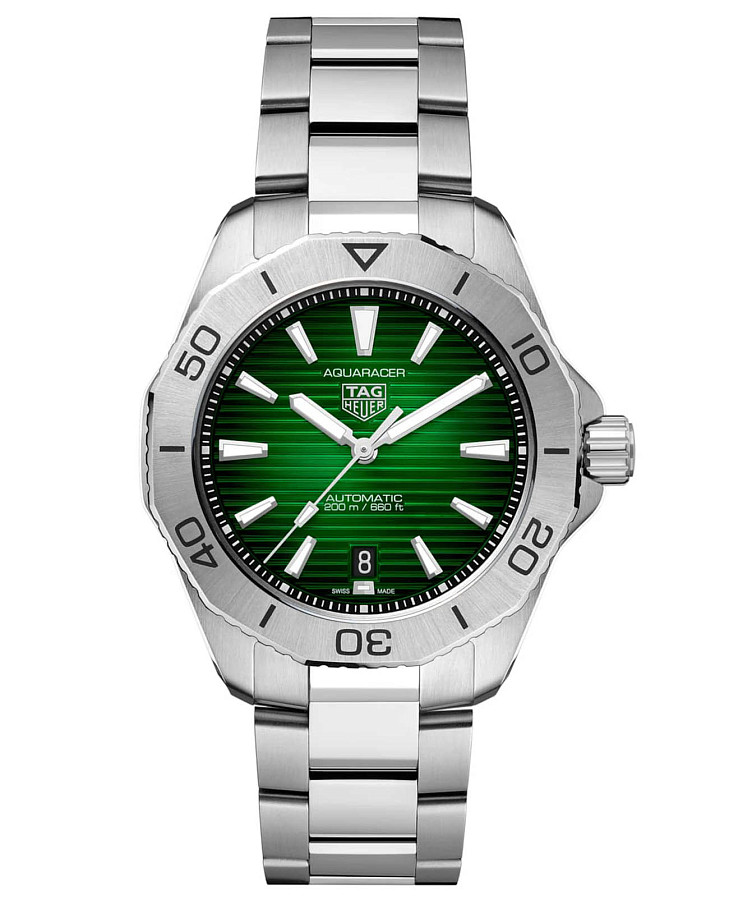 Часы TAG Heuer Aquaracer Professional 200 WBP2115.BA0627 — мужские, зеленый