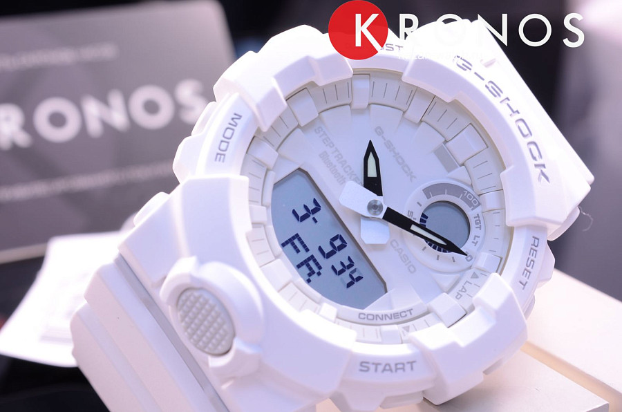 Часы Casio G-Shock GBA-800-7A — белый, электронные
