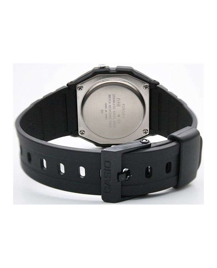 Часы Casio Collection W-59-1VH — кварцевые, пластик
