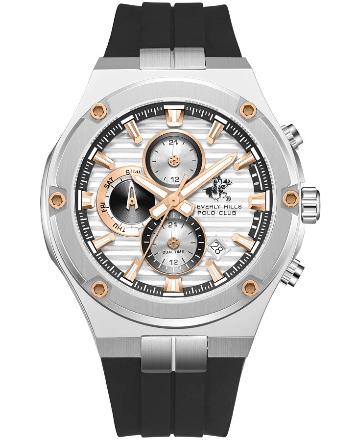 Часы Beverly Hills Polo Club BP3822X.331 — мужские, серебристый