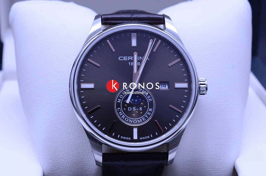 Часы Certina DS-8 Moon Phase C033.457.16.081.00 — коричневый, сталь металл
