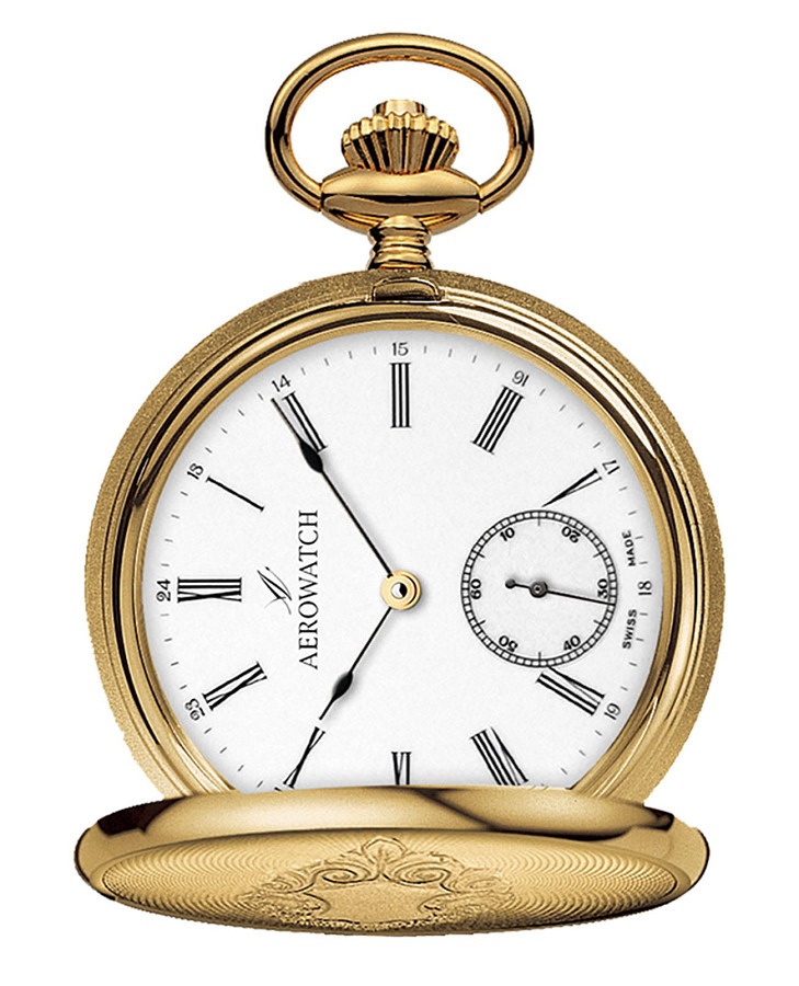 Часы Aerowatch Pocket Savonnettes 55645 JA01 — мужские, белый