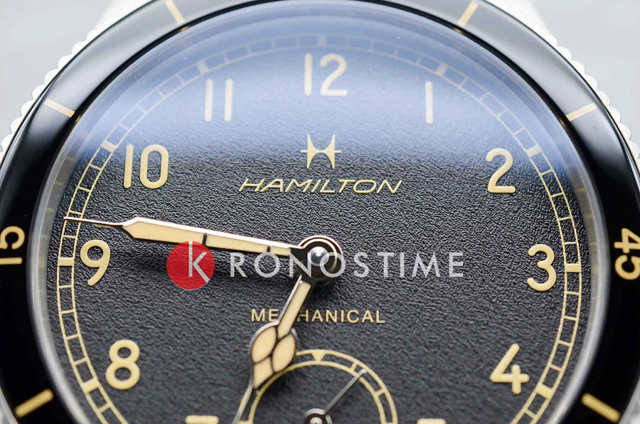 Часы Hamilton Khaki Aviation Pilot Pioneer H76719530 — кожаный, мужские