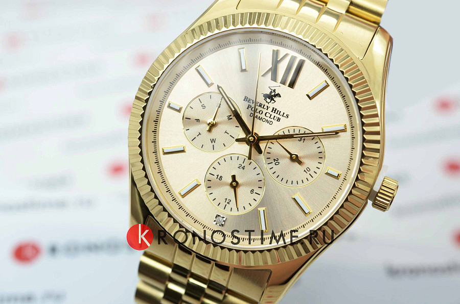 Часы Beverly Hills Polo Club BP3082C.110 — кварцевые, металл сталь