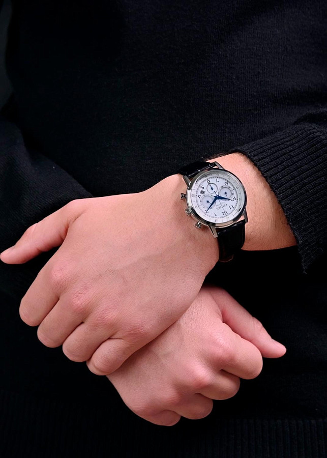 Часы Citizen Eco-Drive CA4630-02A — кварцевые, сталь металл