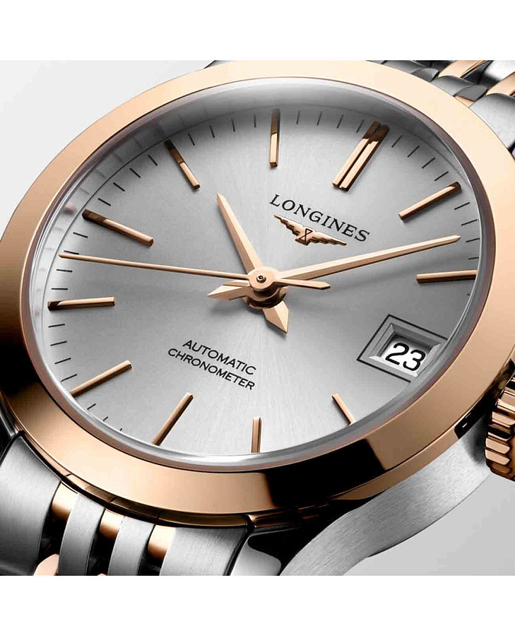 Часы Longines Record Collection L2.320.5.72.7 — механические, металл сталь