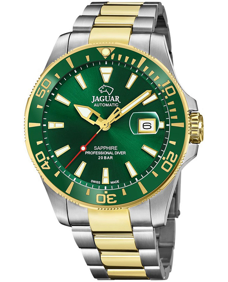 Часы Jaguar Automatic Diver J887/2 — мужские, зеленый
