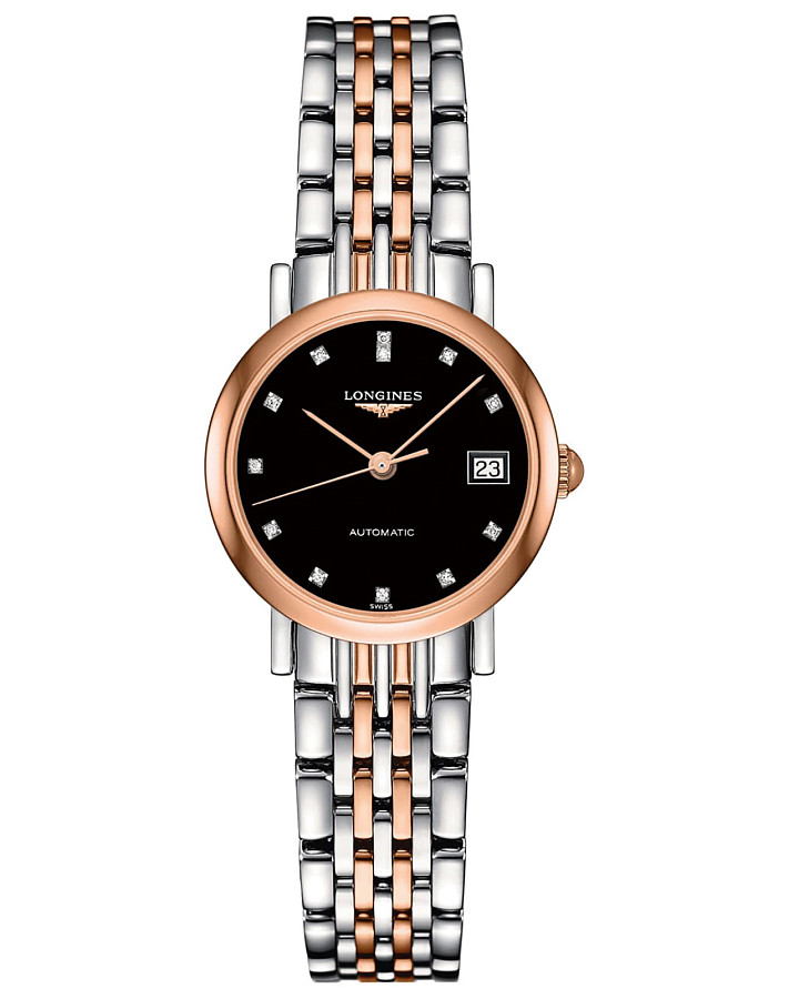 Часы Longines Elegant Collection L4.309.5.57.7 — женские, черный