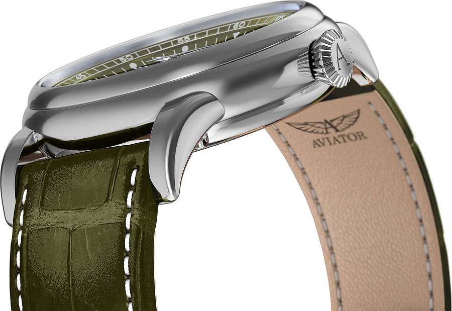Часы Aviator Douglas Day-Date V.3.35.0.278.4 — сталь металл, Швейцария